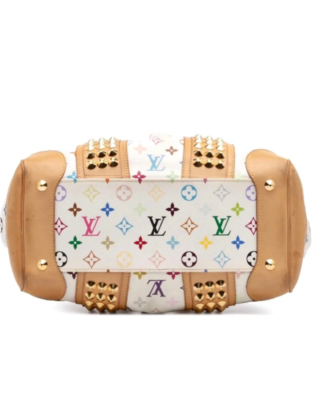 LOUIS VUITTON Monogram MultiColor Courtney MM Murakami White